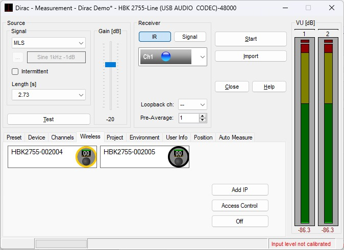 Measurement window, dual 2755